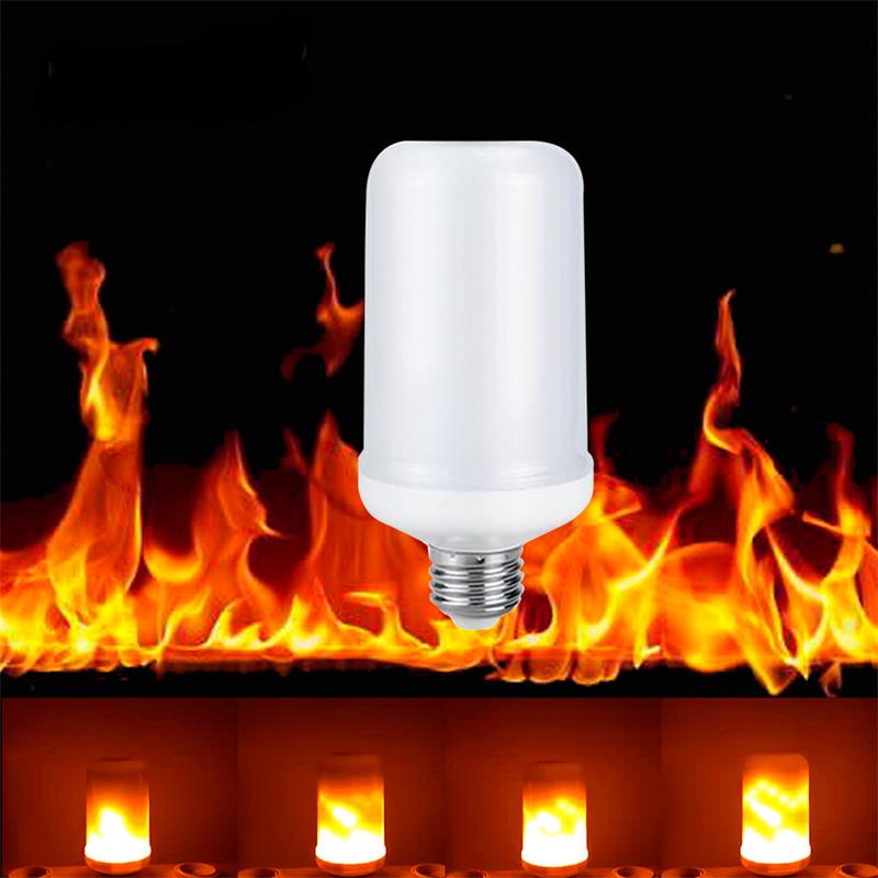 Light Bulb With Flame Effect (LED)